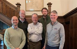 From left to right: Anthony Gardiner, Guy Shropshire, Steve Winterbottom, Henry Shropshire, Sammy Duda